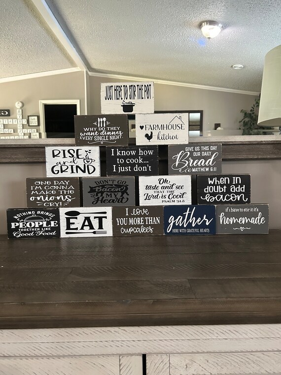Kitchen plaques sale