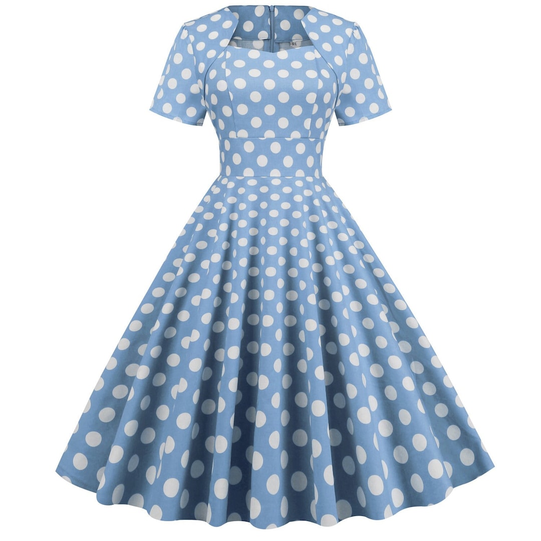 1950's Dress Pin Up Unique Vintage Anna Swing Dresstea - Etsy