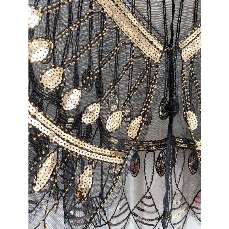 1920s sequin bridal shawl
