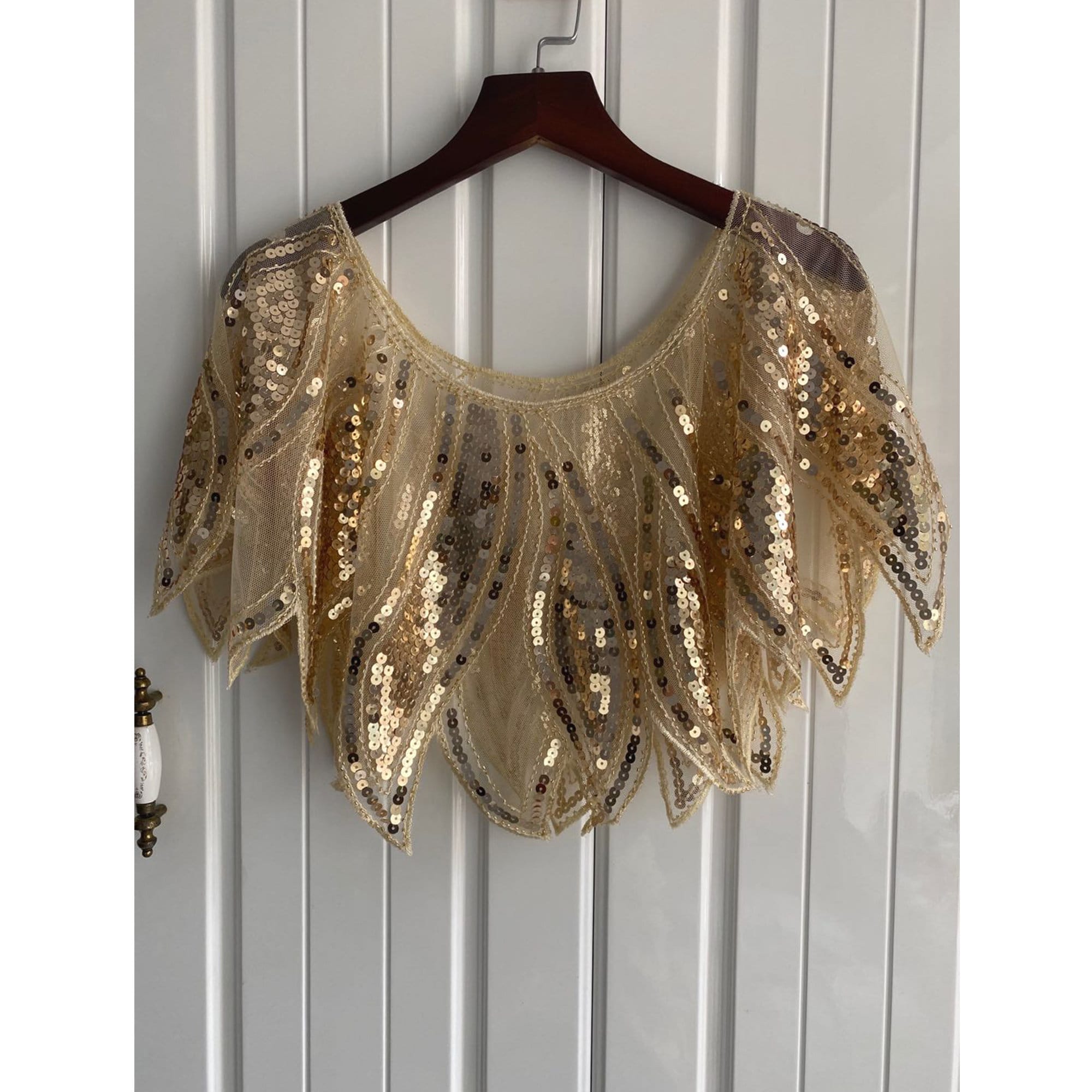 1920s bridal shawl