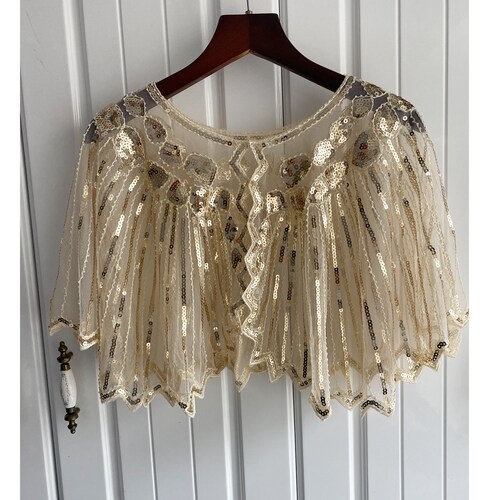 Women's 1920s Gatsby Party Shawl Beaded Sequin Deco - Etsy