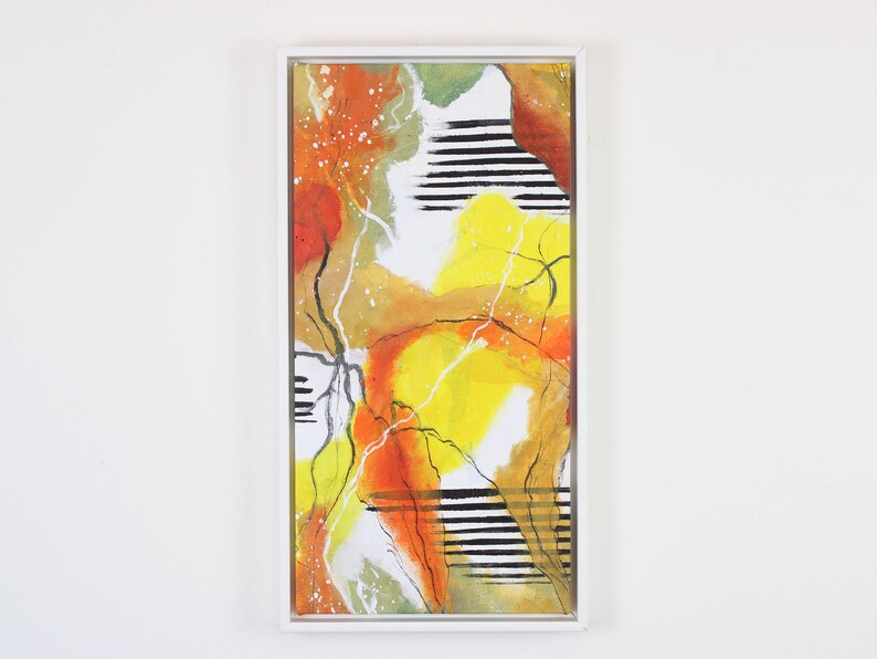 20x10 50cm X 25cm Abstract Canvas Art Acrylic Etsy