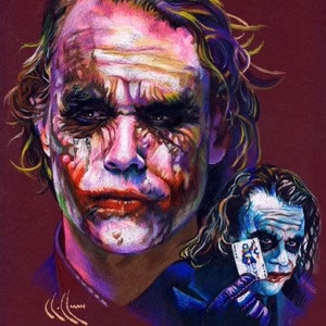 Ausverkauft Der Joker Heide Ledger Farbe Bleistift Etsy