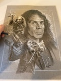 Ronnie James Dio Charcoal Drawing