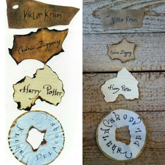 Harry Potter Triwizard Tournament Goblet of Fire Replica Names | Etsy