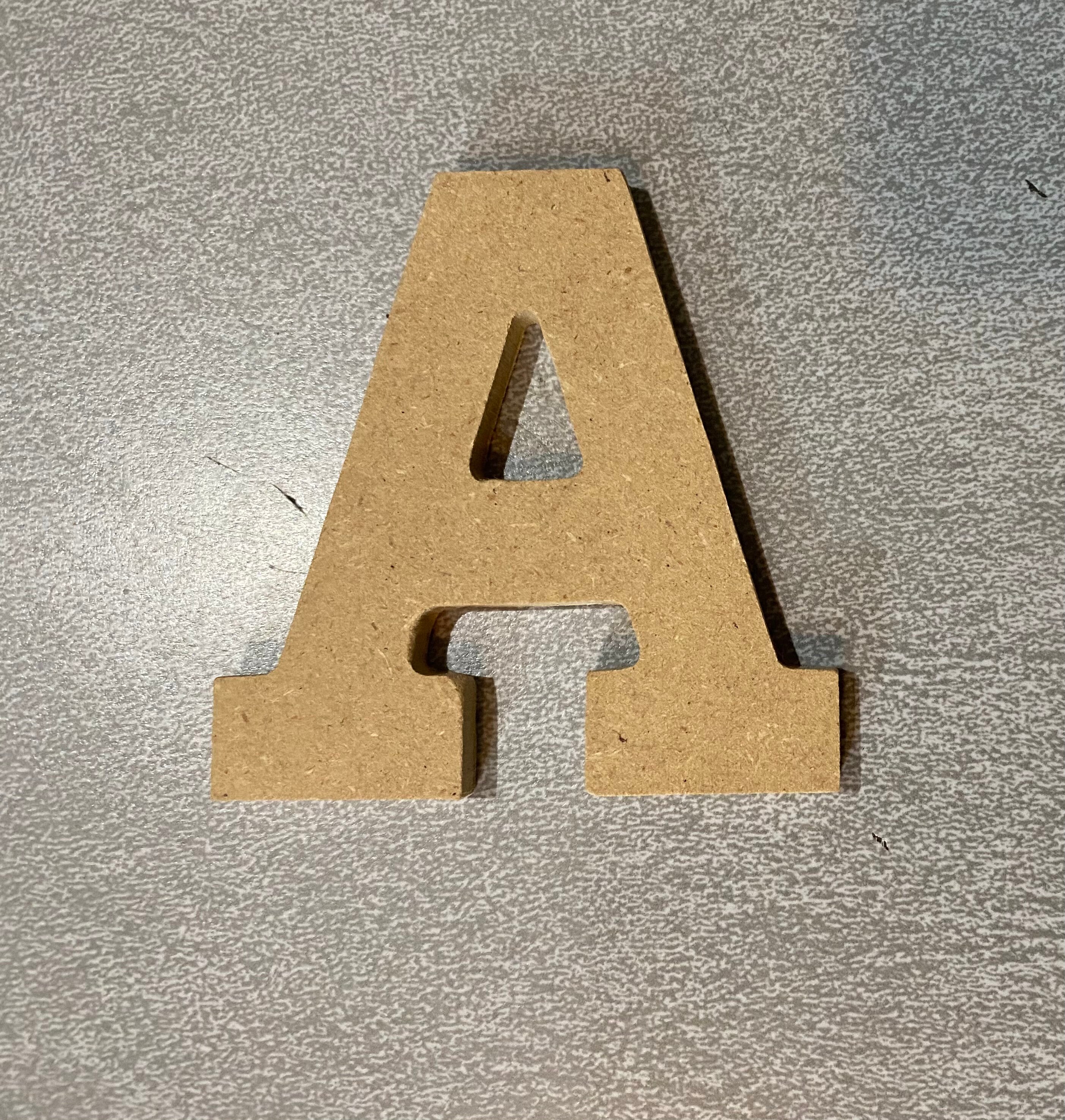 Wooden MDF Letters Unpainted and Unfinished Font Homestead Etsy