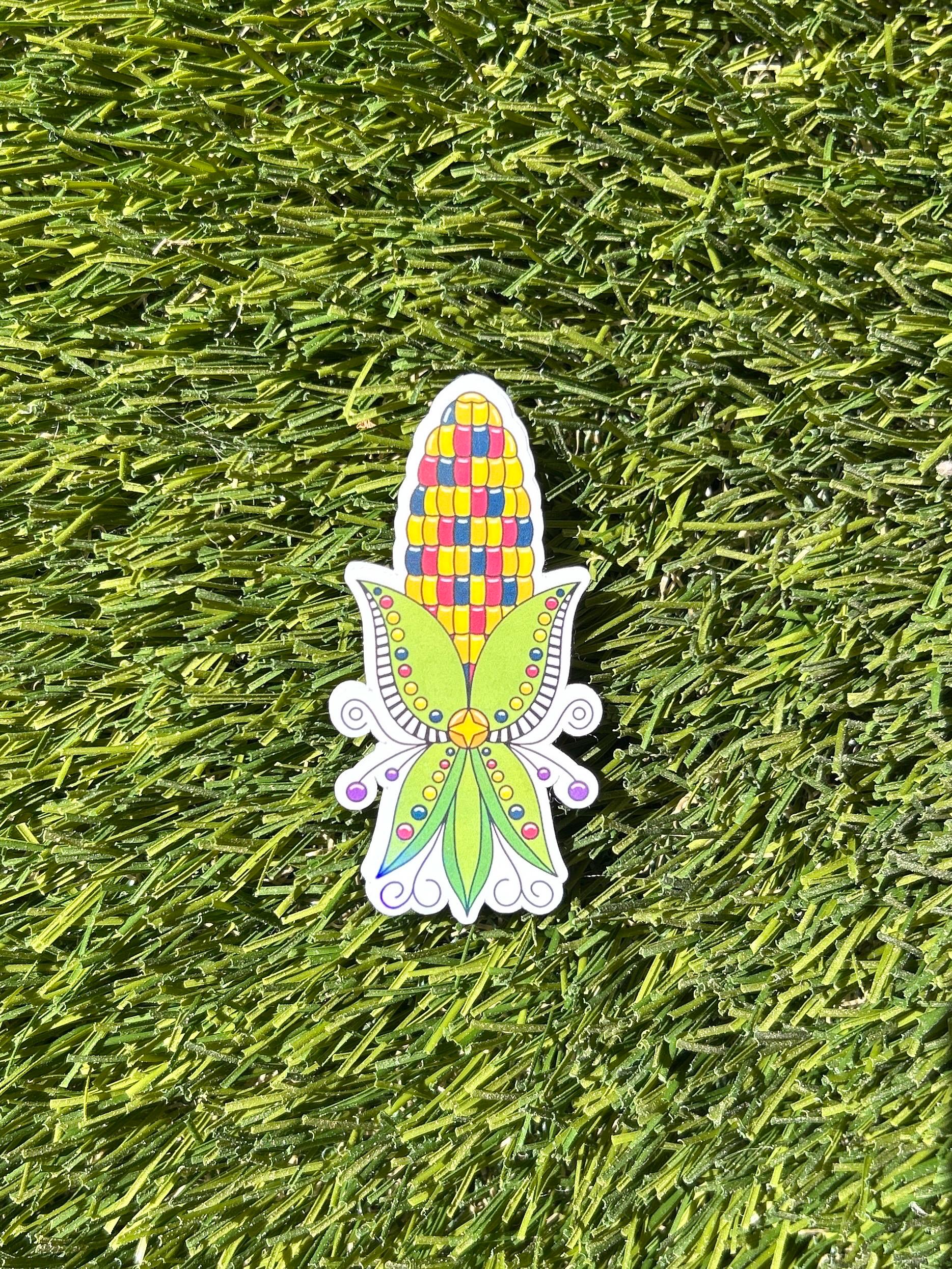 Corn Floral Sticker - Etsy