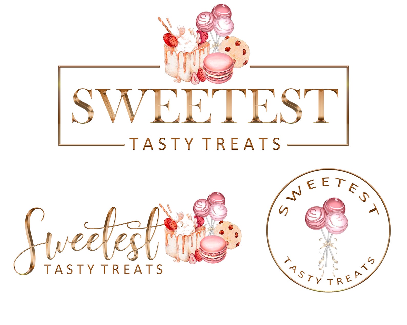 Sweet Treats Logo Design Homemade Treats Logo Business Etsy