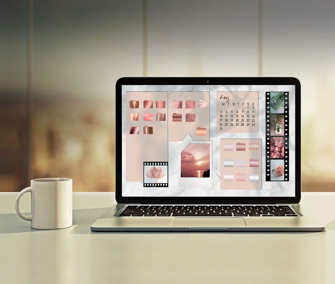 Editable Desktop Wallpaper Organizer Calendar 2021 Desktop Wallpaper