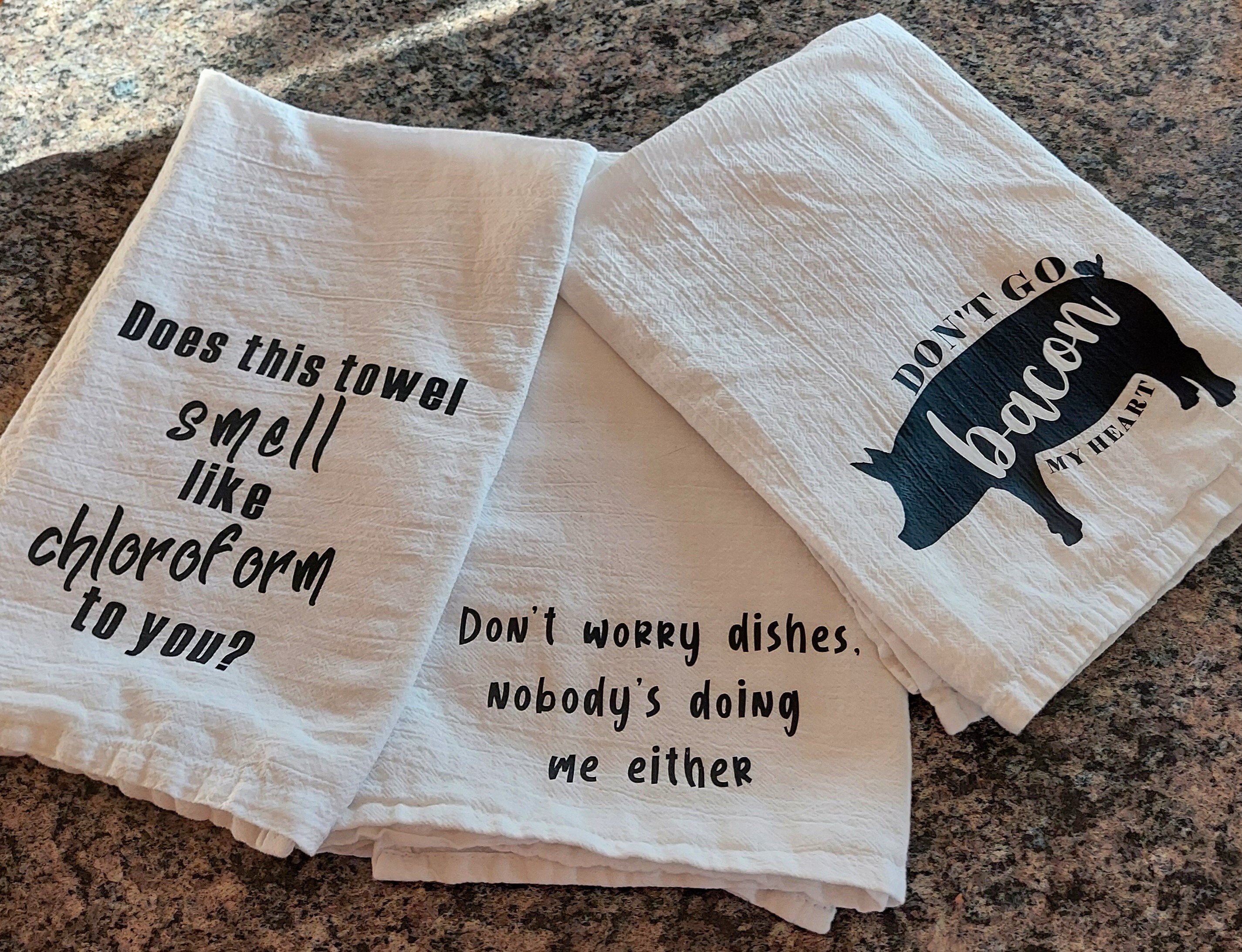 Funny Hand Towels From Twisted Wares® - Homemade Flour Sack