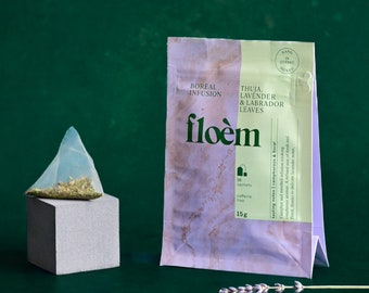 Herbal Tea - Lavender, Thuya, Mint, Labrador Leaf- Calming, anti-stress, Sleep - Wild Harvested - Tea Bag - 100% Organic or Wild | FLOEM