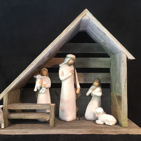 Crèche De Noël En Résine - Lot De 10 Figurines (Jésus, Joseph, Berger, Moutons…) | Déco De Noël