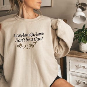 Sassy Sweatshirt, Funny Swear Word Pullover, Snarky Saying Crewneck, Edgy Attitude Shirt, Sarcastic Graphic Sweater, Bold Statement T Shirt
