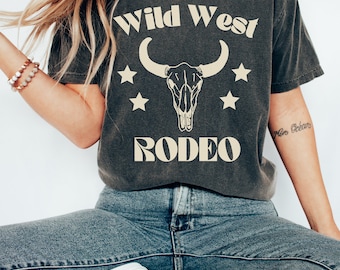 Wild West Rodeo Shirt, comfort colors® boho tshirt, western graphic tee for women, vintage inspired shirt, retro cowgirl western shirt, tee