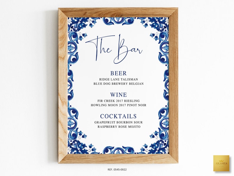 Mexican Theme Bar Menu Template Mexican Bar Menu Bar Menu Etsy