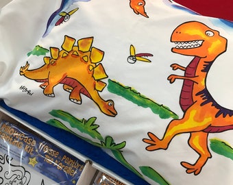 Dinosaurs - Pillowcase Painting Kit for Kids by Artburn