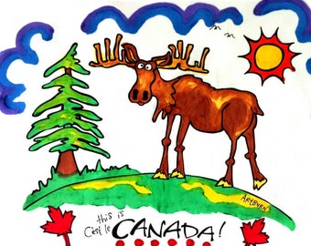 This is Canada! Series... Pillowcase Painting Kit for Kids - available in Bear, Moose or Beaver by Artburn