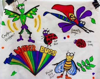 Wonderbugs! A Superhero bug team!... Pillowcase Painting Kits for Kids by Artburn