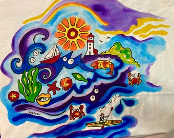 Love the Shore... Pillowcase Painting Kit for Kids by Artburn