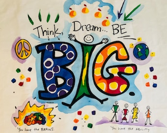 Think BIG Dream BIG, Be BIG! - Pillowcase Painting Kit for Kids by Artburn