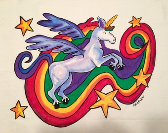Rainbow Unicorn - Pillowcase Painting Kit for Kids by Artburn