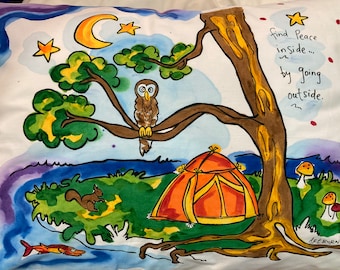 Peaceful Camping - Pillowcase Painting Kit for Kids by Artburn