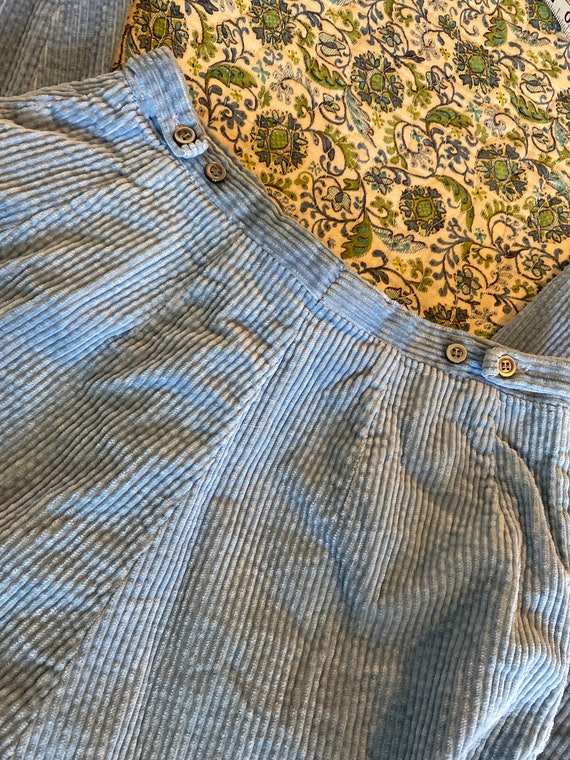 70s Baby Blue Corduroy Pants Gem
