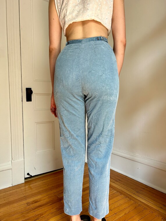 70s Baby Blue Corduroy Pants Gem