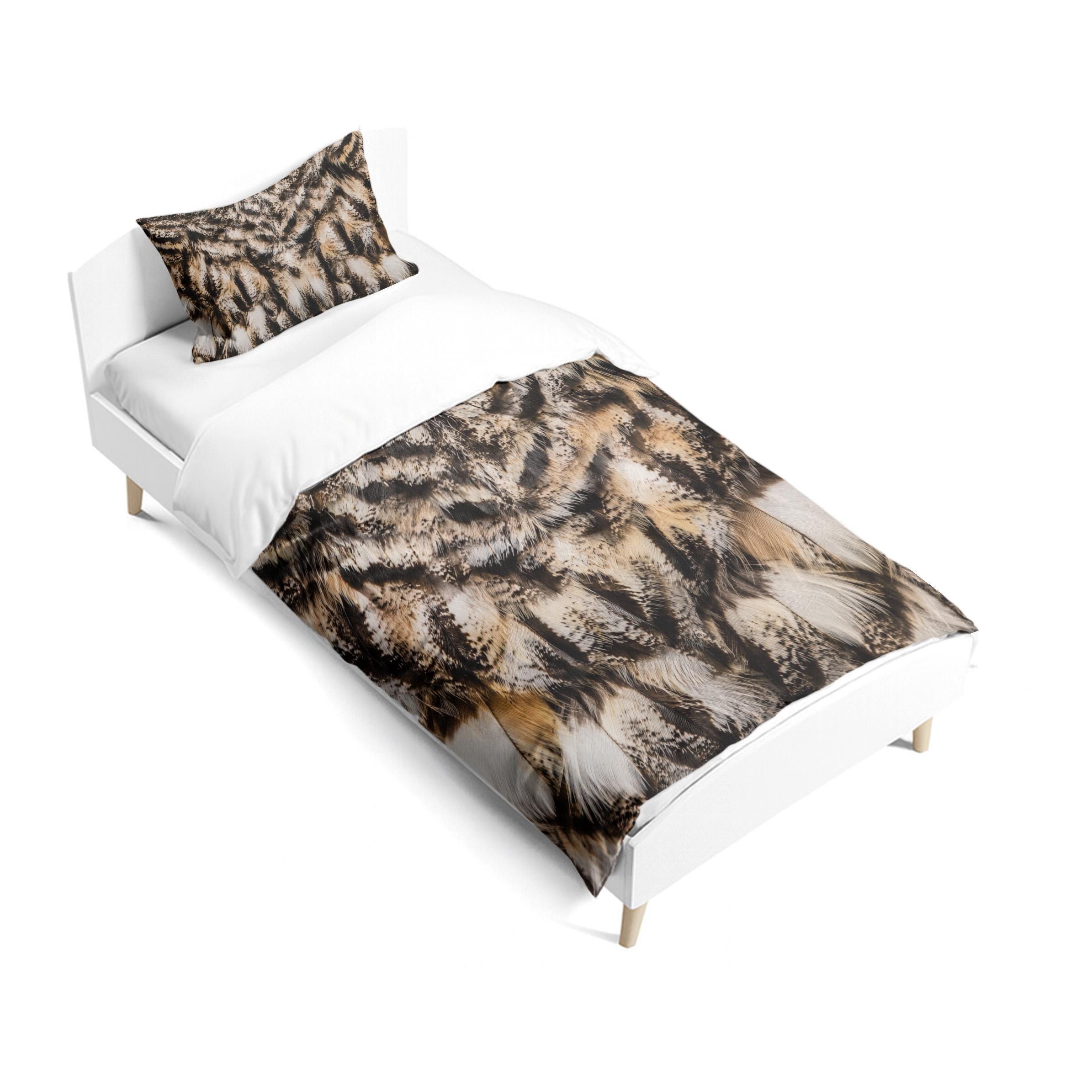 Owl Print Woodland Wildlife Cot Bedding Set Animal Pattern Chic Nursery Baby Shower Gift Keepsake fo