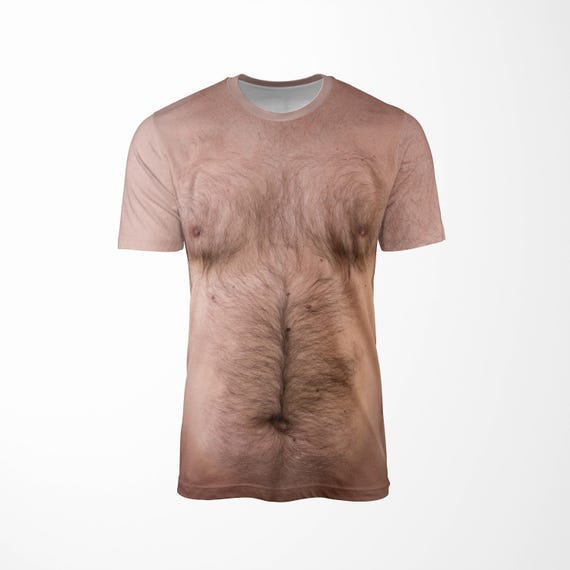 Fat Hairy Belly Man Shirt – Funny Rude Prank T-Shirt All Over Printed Unisex Tee Gag Joke Shirt Gift for Him Weird Novelty Top, Funny Gift.