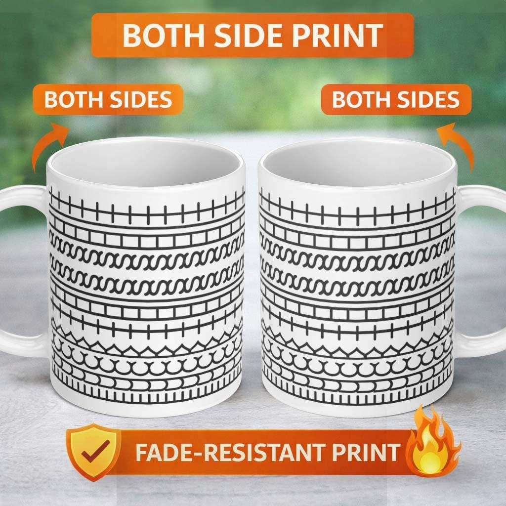 Rude Hidden Message Pattern Hidden Message F*ck This Sh*t Mug Secret Code Pattern Puzzle Design ...