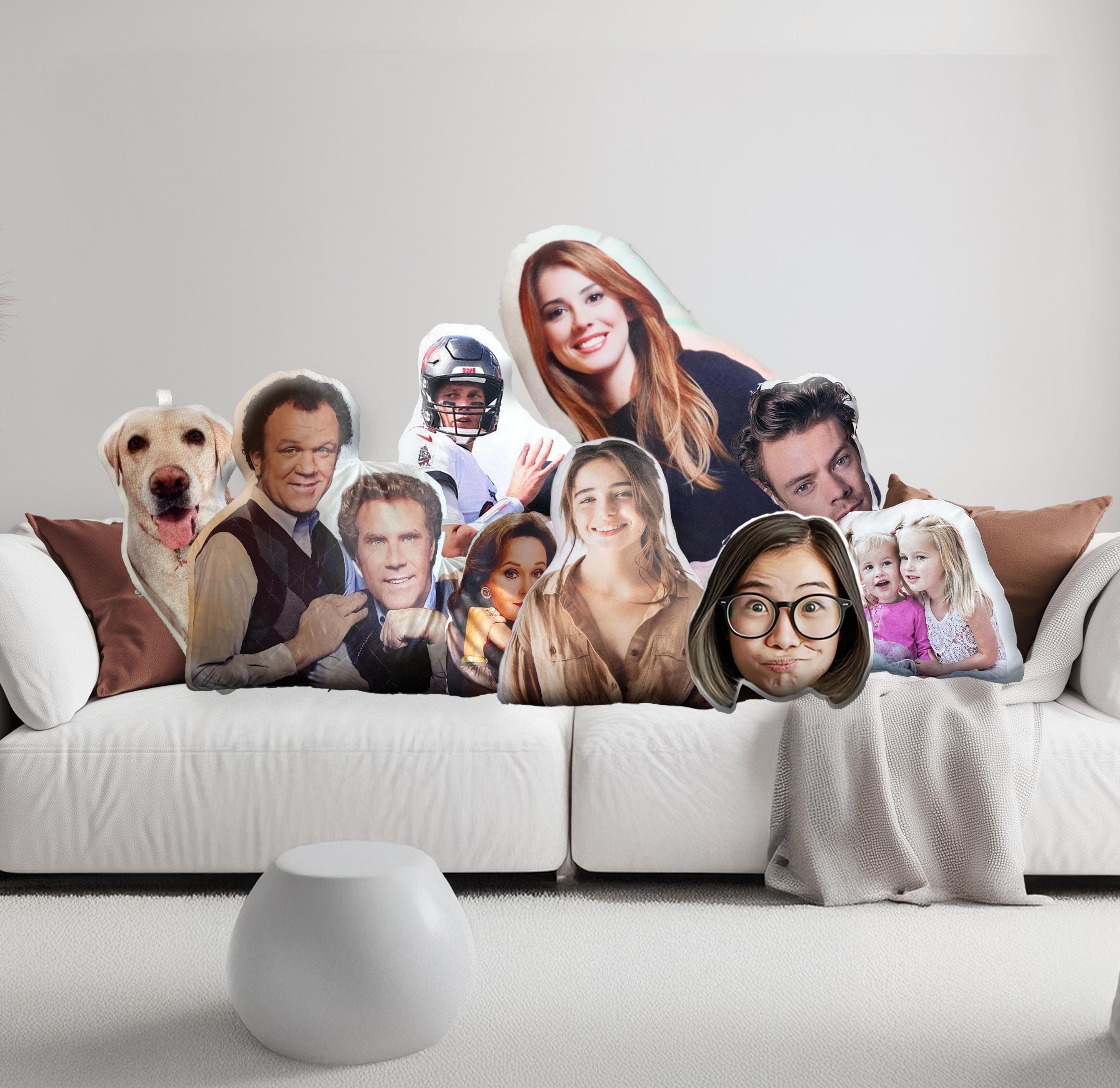 Custom 3D Human Face Body Doll Cushion Pillow Personalised Photo