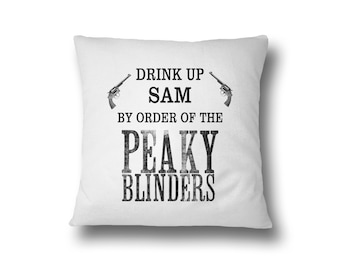 Peaky Blinders Inspired Personalised Name Filled Cushion Gift Bedroom Decoration