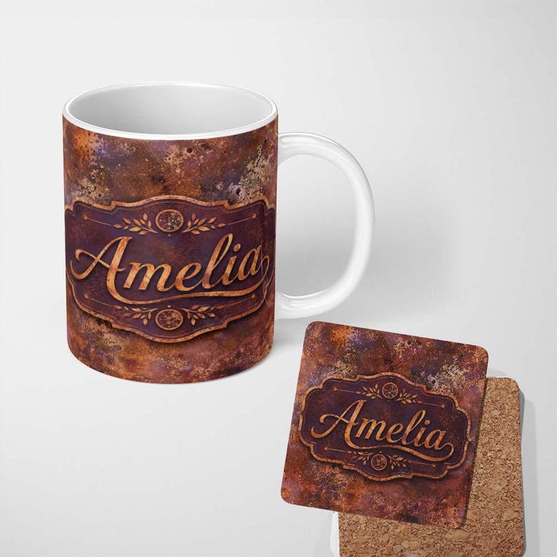 Personalized Custom Name Heavy Rust Corrosion Texture Seamless Pattern ...