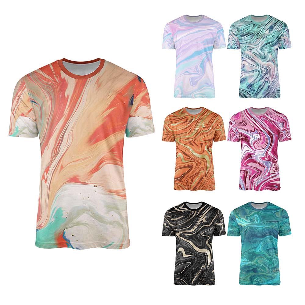 Custom Liquid Marble Custom All-over Printed Unisex T-shirt – Bold