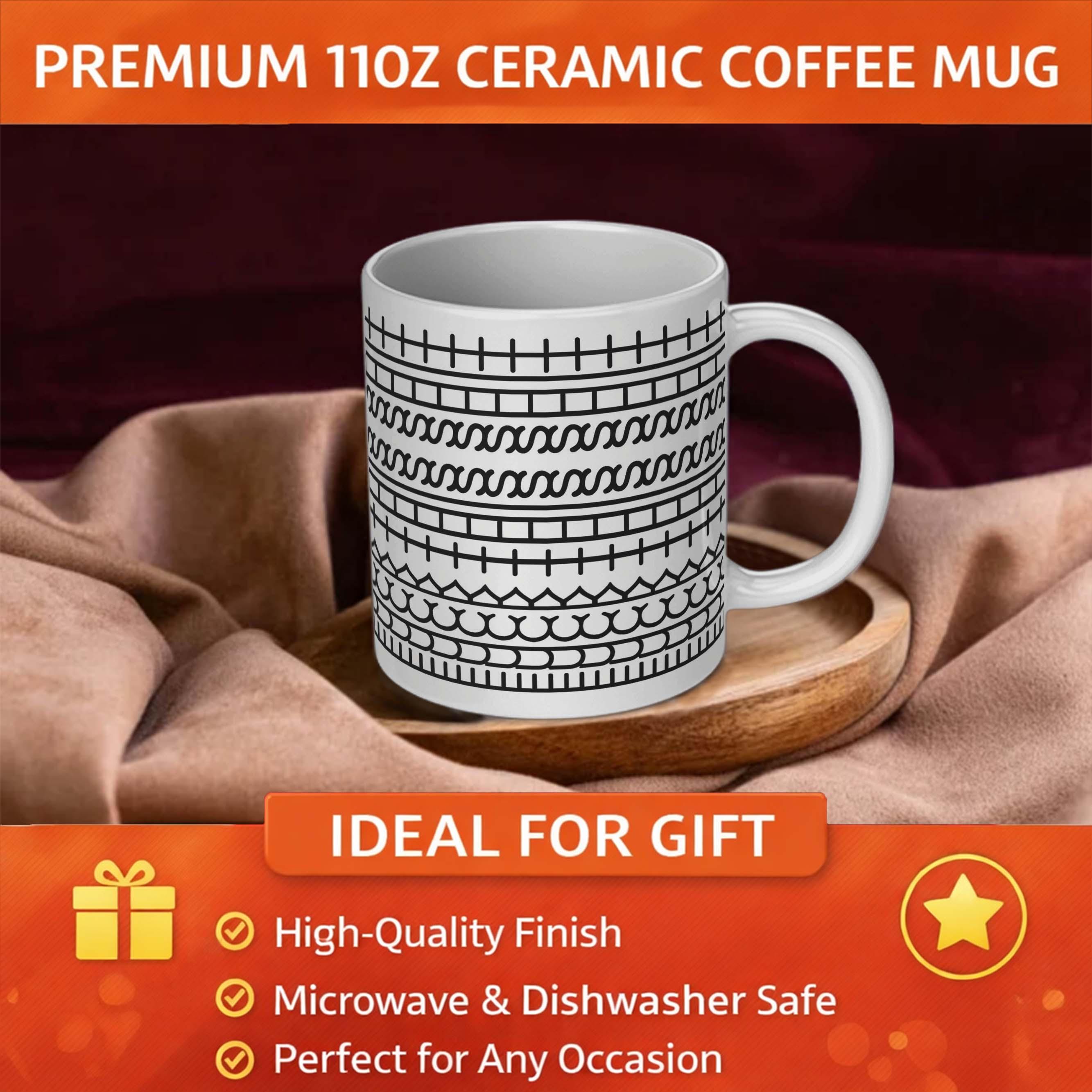 Rude Hidden Message Pattern Hidden Message F*ck This Sh*t Mug Secret Code Pattern Puzzle Design ...