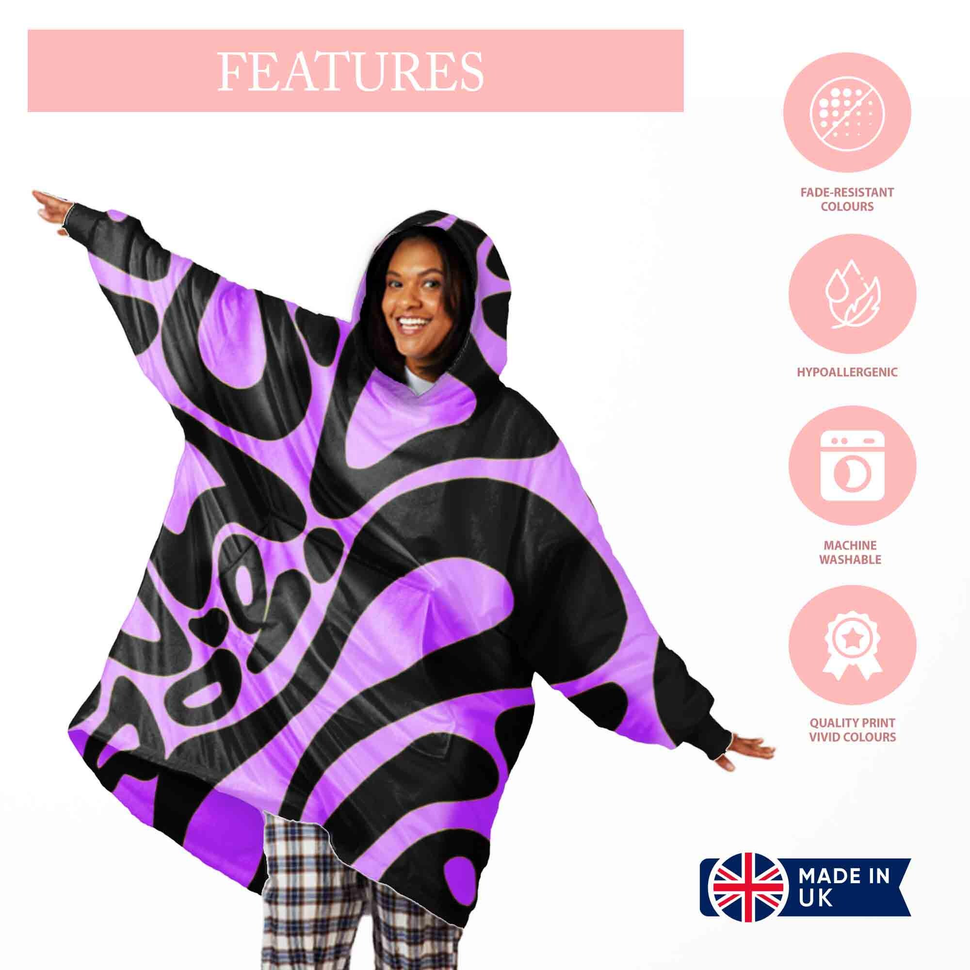 Lando Norris Inspired Hooded Blanket Custom Background Colour