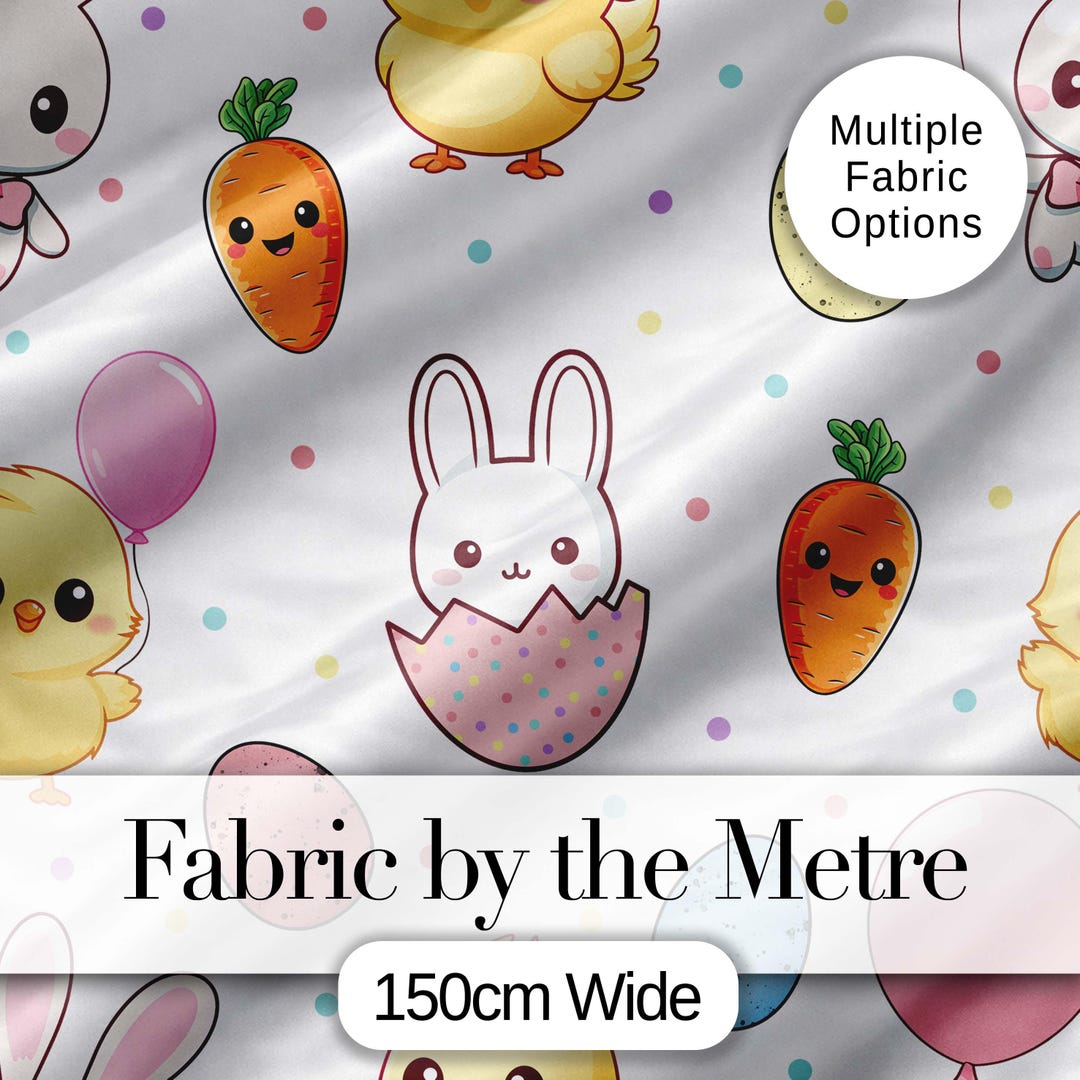 Cute Easter Bunny Chick Carrot Egg Pastel Spring Seamless Pattern ...