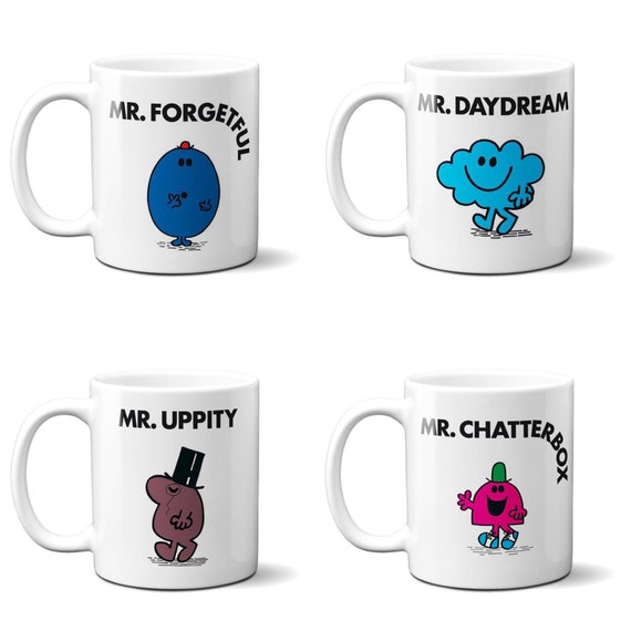 MR MEN Inspired Novelty Funny Joke Cartoon Customized Coffee Tea Mug ...