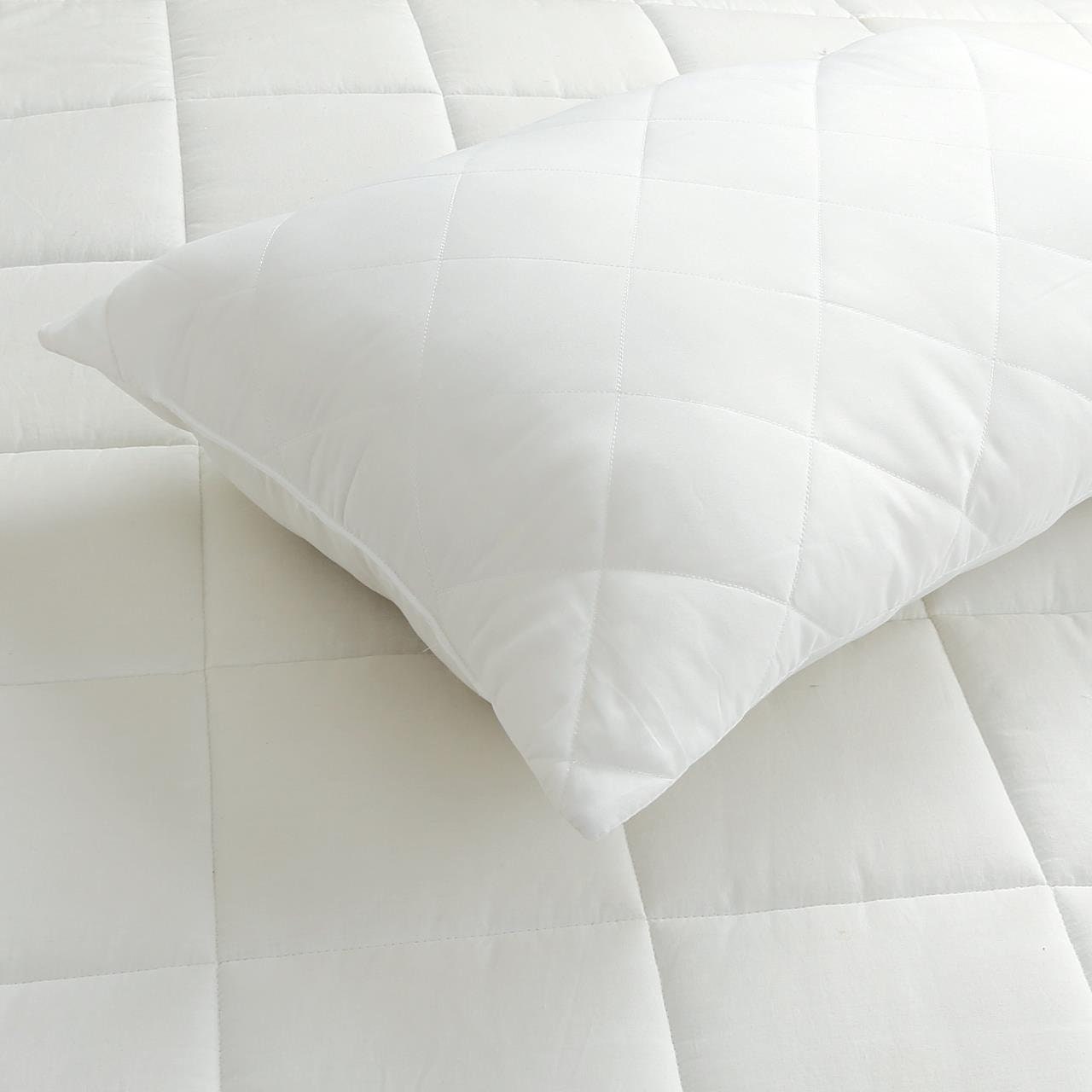 Non Allergenic Hollowfibre Soft Polycotton Pillow Pairs - Foto 8