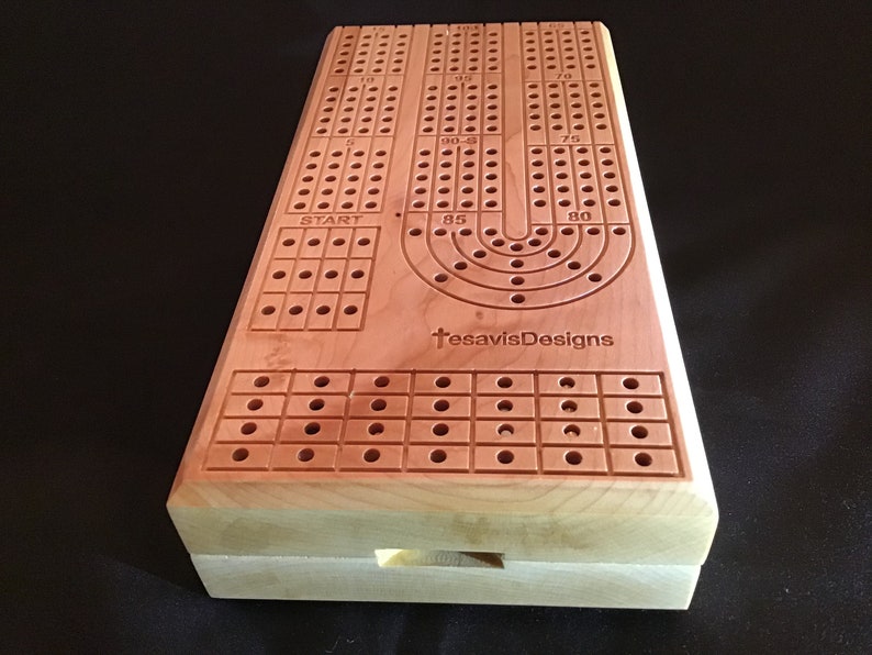 Travel Cribbage Board Set tournament Version Etsy