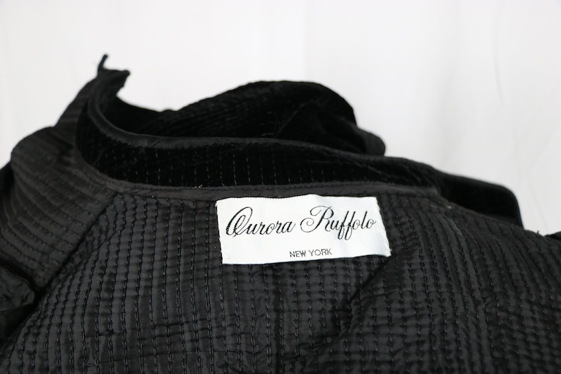 Stylish Black Velvet /& Lace Aurora Ruffalo Saks Fifth Ave Jacket Top Plus Sz 20W