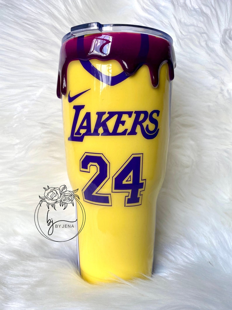 Lakers Kobe Bryant Jersey Tumbler Drip. Basketball. Nike. Etsy