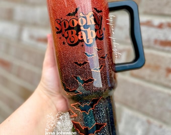 Spooky Babe Tumbler. Halloween. Spooky. Gift. Fall Lovers. Simple Modern. Stanley Options.