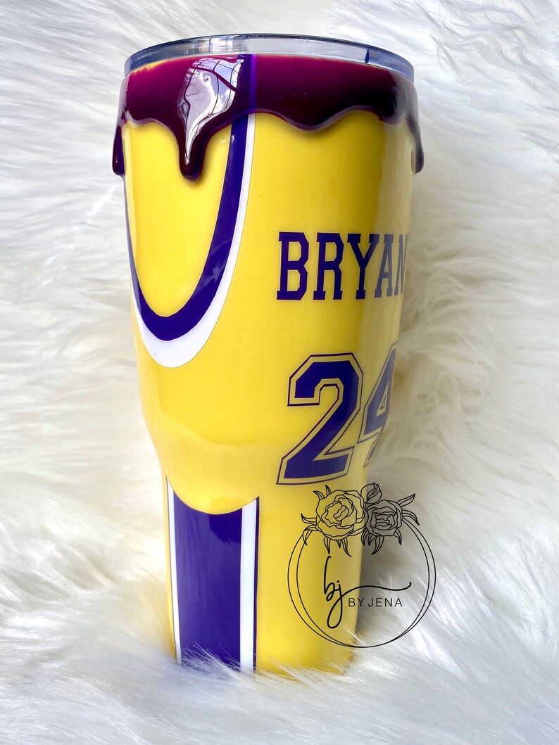 Lakers Kobe Bryant Jersey Tumbler Drip. Basketball. Nike. Etsy
