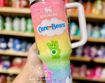 Rainbow Glitter Care Bears Tumbler - 40oz Simple Modern