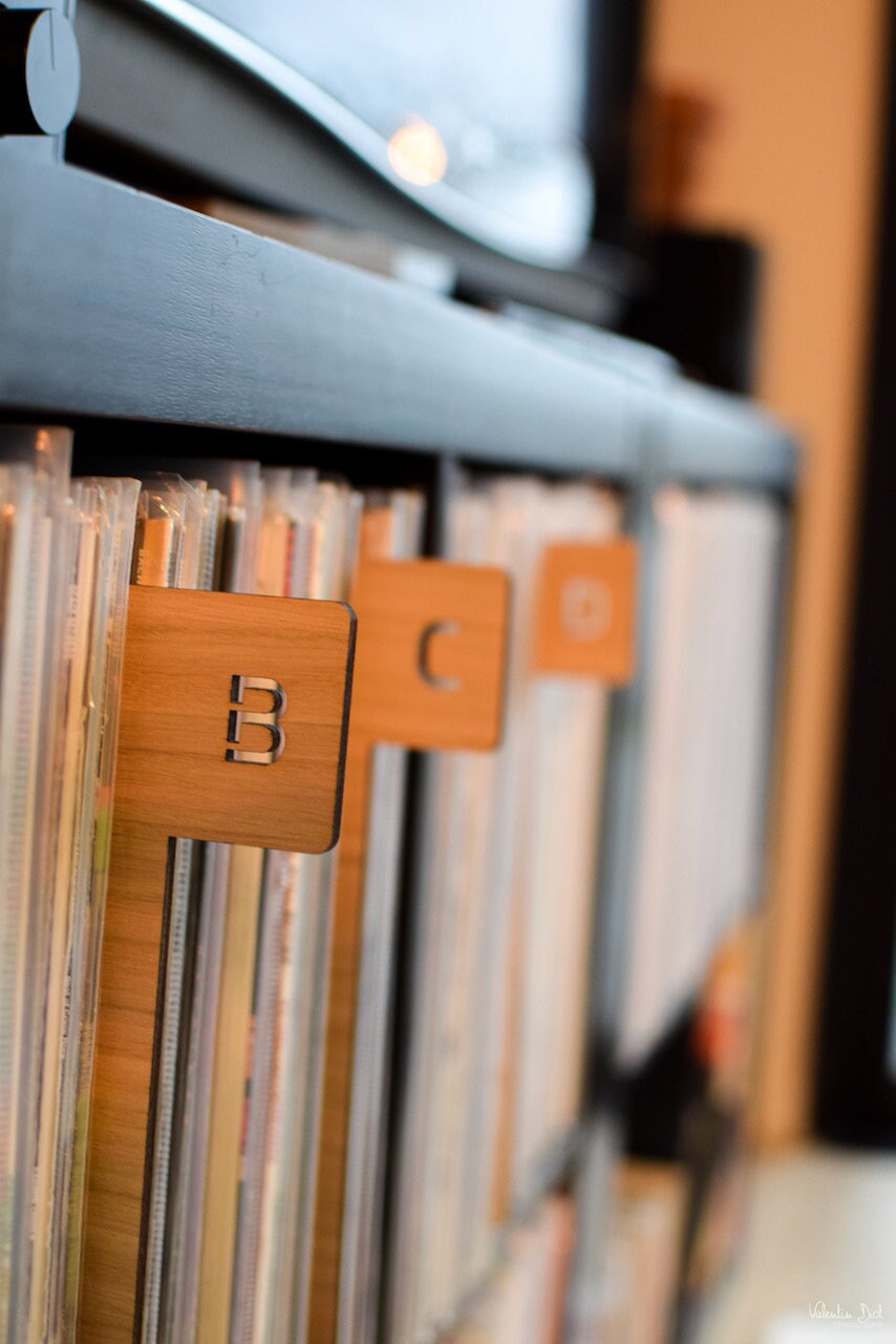 Separateurs/Intercalaires de Vinyles Alphabet 33T [Vinyls Dividers]