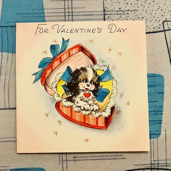 Your Choice of a Vintage Greeting Card Valentine Valentine’s Day Birthday Kitsch Ephemera MCM Cowboy Two 2 Lamb Cat Dog Anthropomorphic