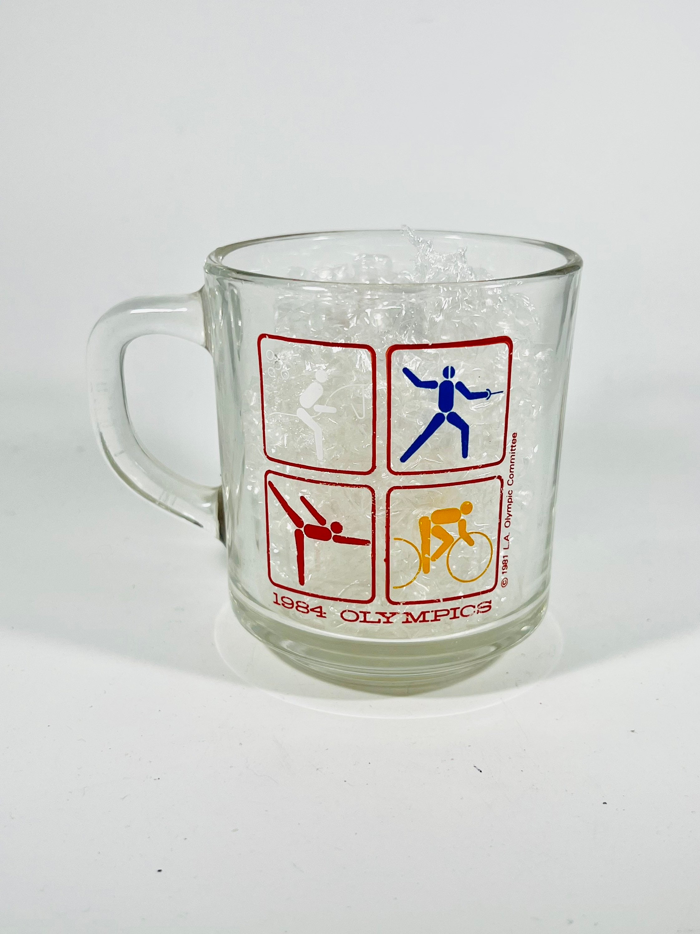 Vintage 1984 LA Olympics Mcdonalds Glass Coffee Mug Cup - Etsy