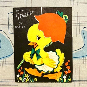 Deine Wahl einer Vintage Osterkarte Ephemera Kitsch Anthropomorphic Mama Papa Tiere Ente Lamm Hase MCM